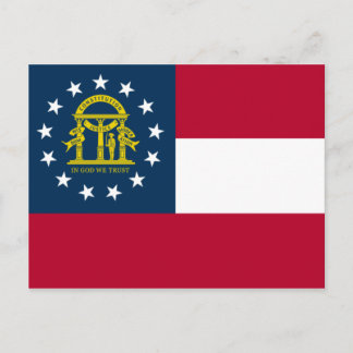 Cartão Postal Bandeira da Geórgia (Estado dos EUA)