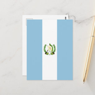 Cartão Postal Bandeira da Guatemala