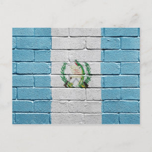 Cartão Postal Bandeira da Guatemala