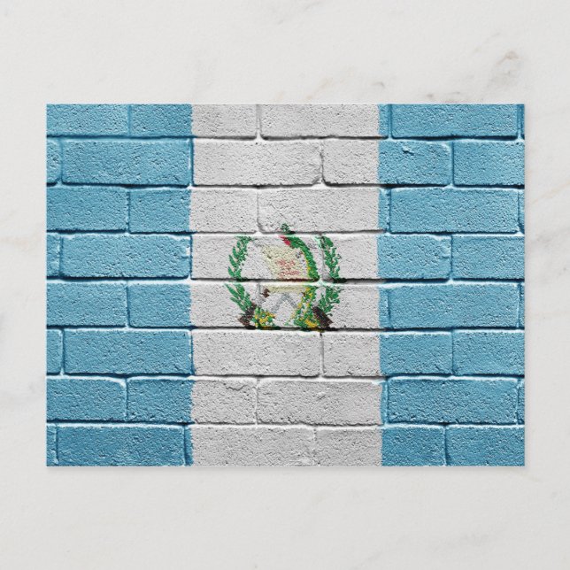 Cartão Postal Bandeira da Guatemala (Frente)