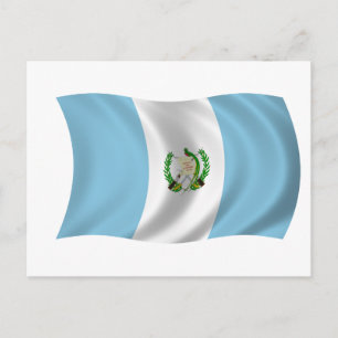 Cartão Postal Bandeira da Guatemala