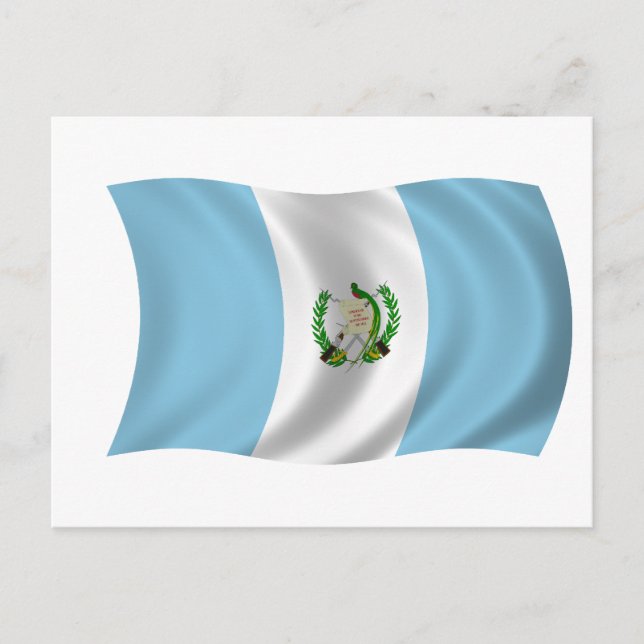 Cartão Postal Bandeira da Guatemala (Frente)