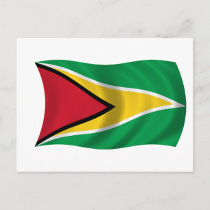 Cartão Postal Bandeira da Guiana