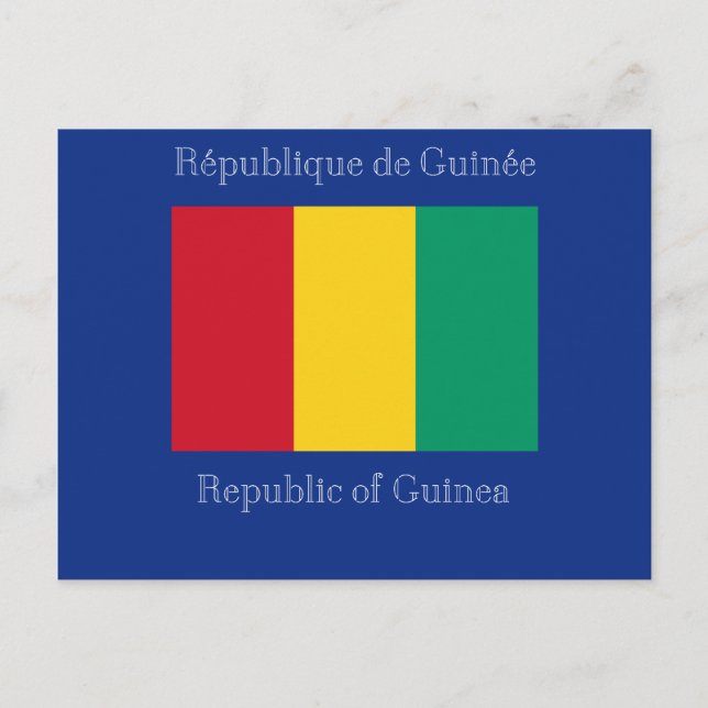 Cartão Postal Bandeira da Guiné (Frente)