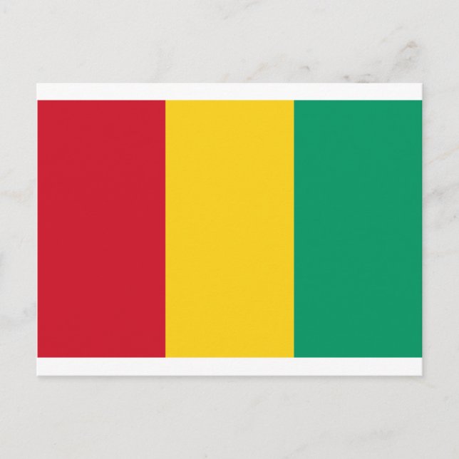 Cartão Postal Bandeira da Guiné (Frente)