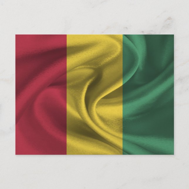 Cartão Postal Bandeira da Guiné (Frente)