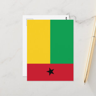 Cartão Postal Bandeira da Guiné-Bissau
