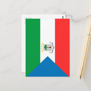 Cartão Postal Bandeira da Guiné Equatorial
