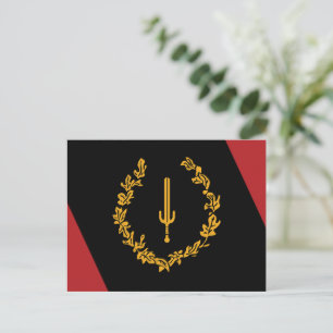 Cartão Postal Bandeira da Herança Americana Negra