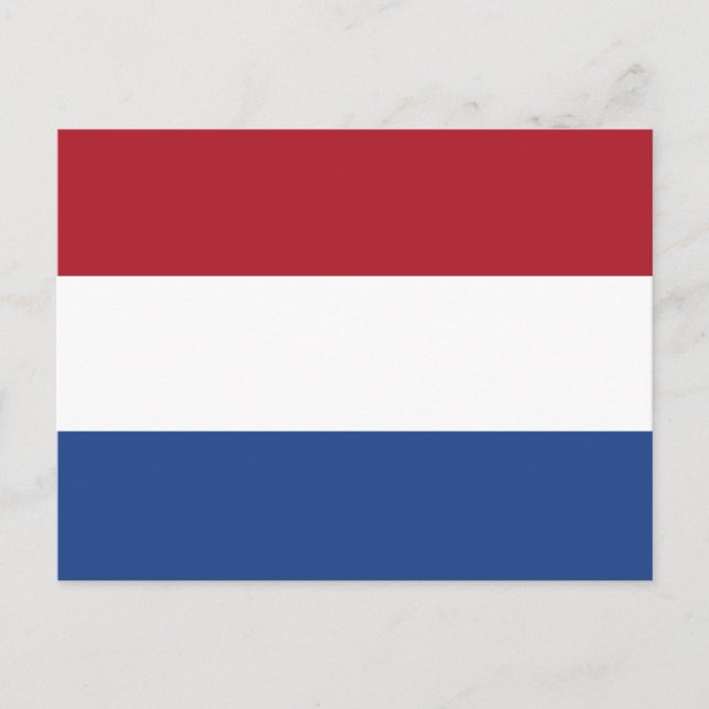 Cartão Postal Bandeira da Holanda (Frente)