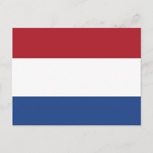 Cartão Postal bandeira da Holanda (Frente)