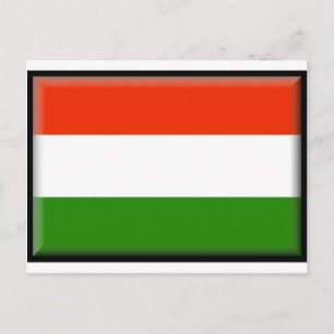 Cartão Postal Bandeira da Hungria