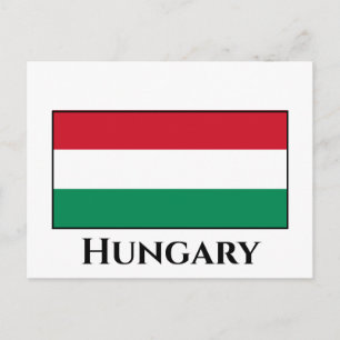 Cartão Postal Bandeira da Hungria