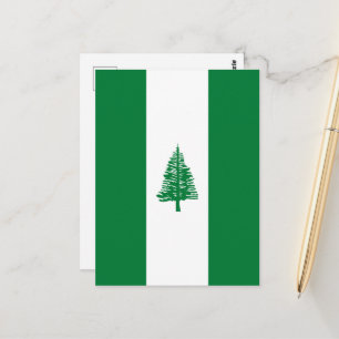 Cartão Postal Bandeira da Ilha Norfolk