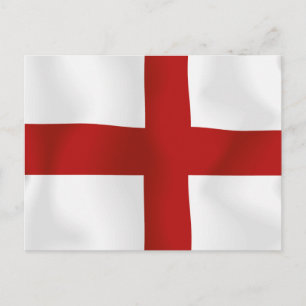 Cartão Postal Bandeira Da Inglaterra