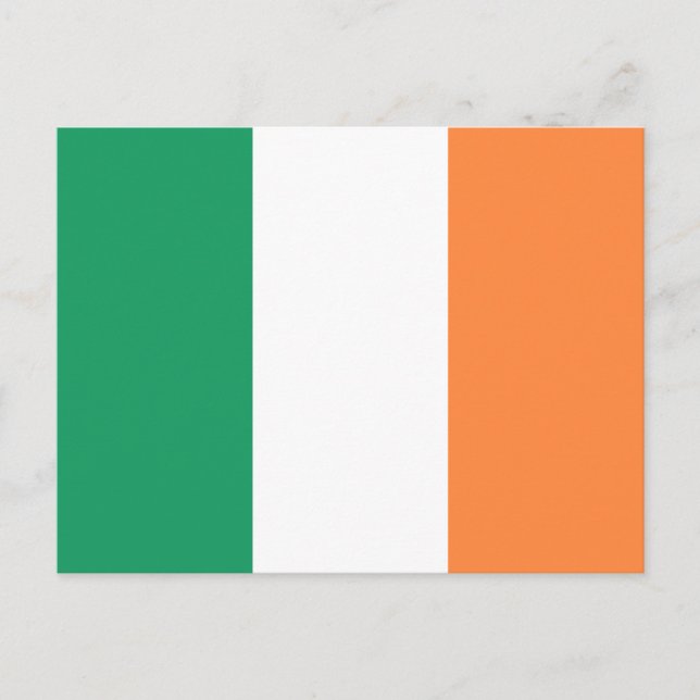 Cartão Postal Bandeira da Irlanda (Frente)
