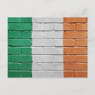 Cartão Postal Bandeira da Irlanda