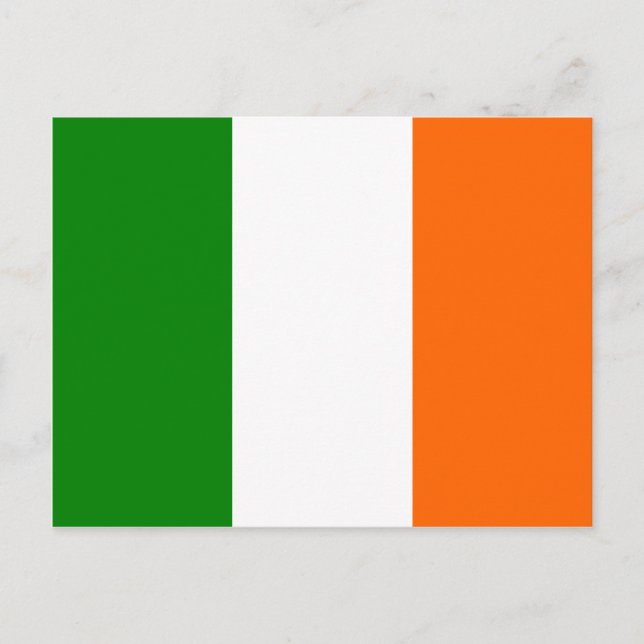 Cartão Postal Bandeira da Irlanda (Frente)