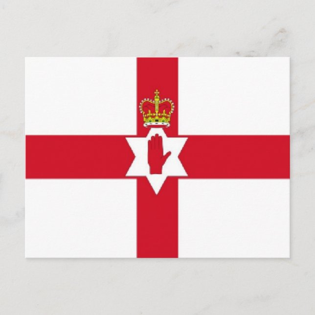 Cartão Postal Bandeira da Irlanda do norte (Frente)