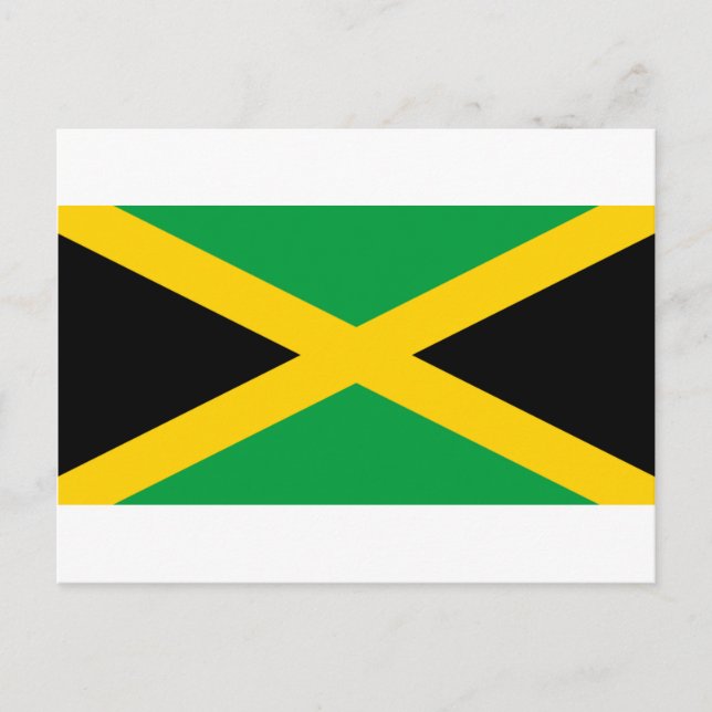 Cartão Postal Bandeira da Jamaica (Frente)