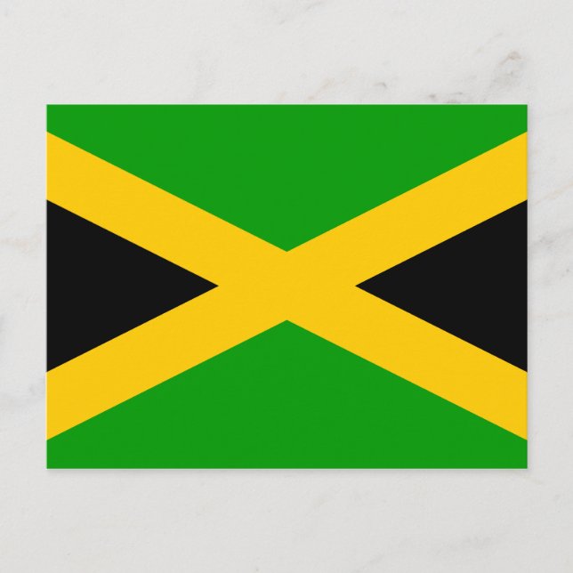 Cartão Postal Bandeira da Jamaica (Frente)