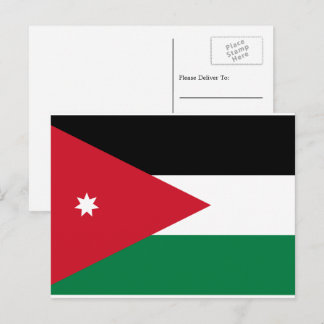Cartão Postal Bandeira da Jordânia, Bandeira da Jordânia