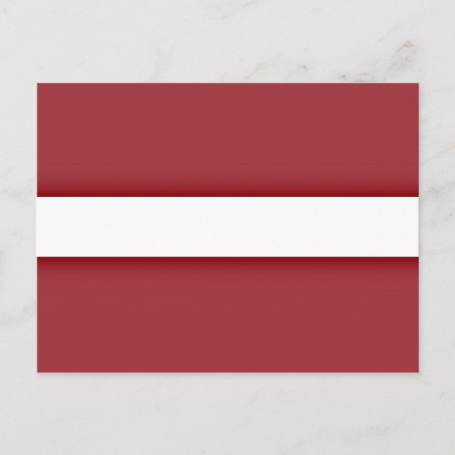 Cartão Postal Bandeira da Letónia (Frente)