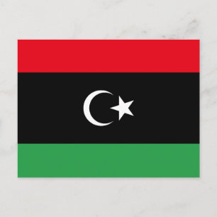 Cartão Postal Bandeira da Líbia