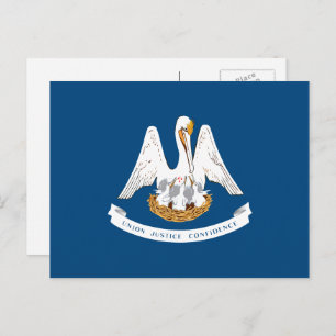 Cartão Postal Bandeira da Louisiânia, Bandeira da Louisiana