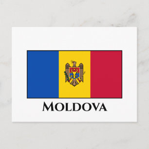 Cartão Postal Bandeira da Moldávia
