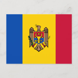 Cartão Postal Bandeira da Moldávia