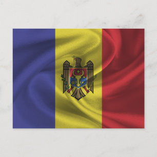 Cartão Postal Bandeira da Moldávia