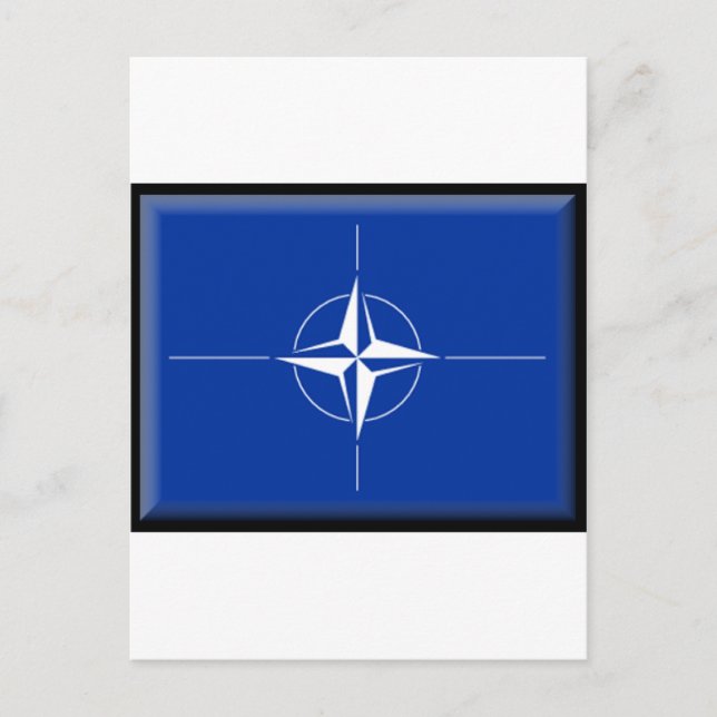 Cartão Postal Bandeira da NATO (Frente)