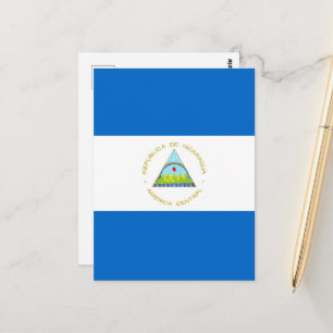 Cartão Postal Bandeira da Nicarágua
