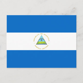Cartão Postal Bandeira da Nicarágua