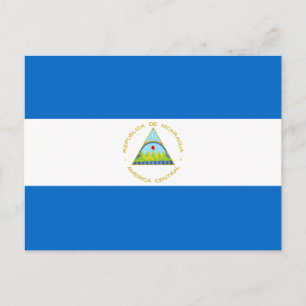 Cartão Postal Bandeira da Nicarágua