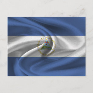 Cartão Postal Bandeira da Nicarágua