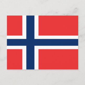 Cartão Postal Bandeira da Noruega