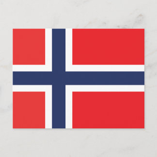 CARTÃO POSTAL BANDEIRA DA NORUEGA