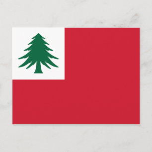 Cartão Postal Bandeira da Nova Inglaterra