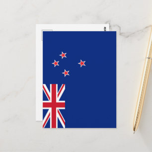 Cartão Postal bandeira da Nova Zelândia