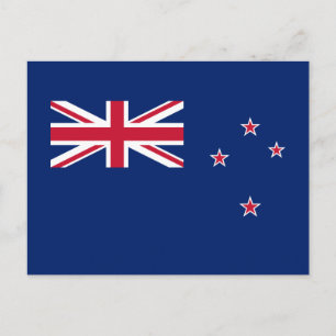 Cartão Postal Bandeira da Nova Zelândia