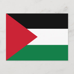 Cartão Postal Bandeira da Palestina