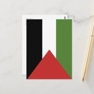 Cartão Postal bandeira da Palestina