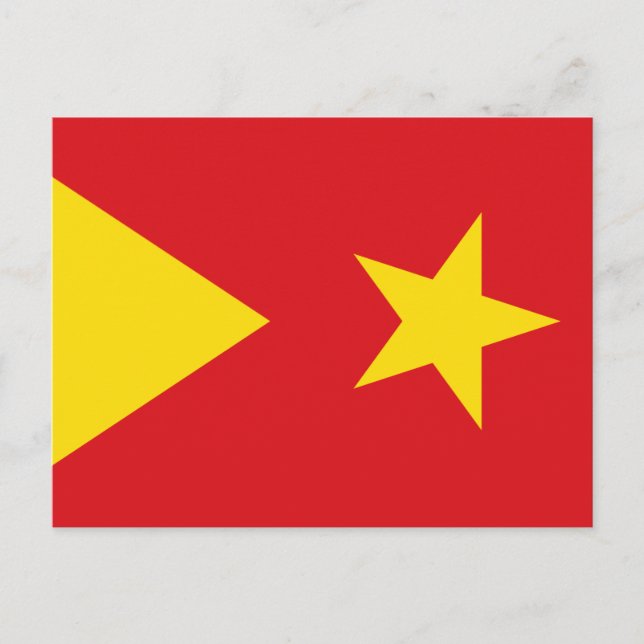 Cartão Postal Bandeira da região de Tigray (Frente)