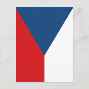 Cartão Postal Bandeira da República Checa