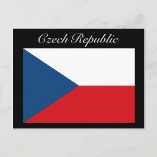 Cartão Postal Bandeira da República Checa - República Checa
