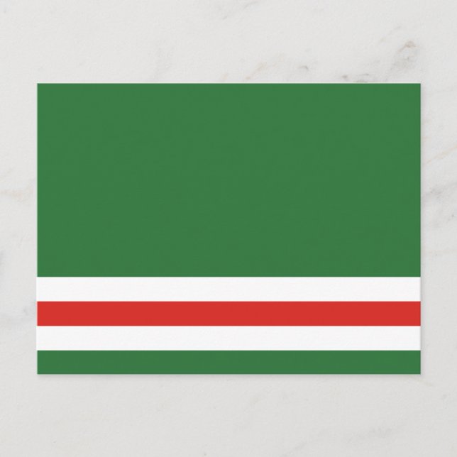 Cartão Postal Bandeira da República Chechena de Ichkeria (Frente)