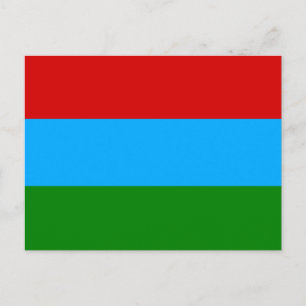 Cartão Postal Bandeira da República da Carélia