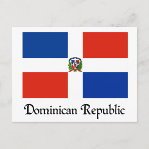 Cartão Postal Bandeira da República Dominicana